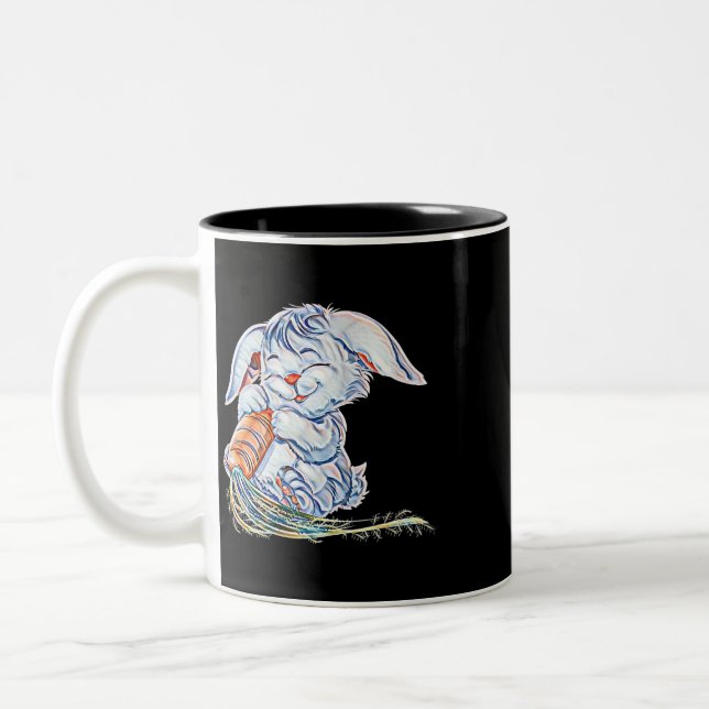 Taza Bicolor Conejo Motif Bunny 1 (Izquierda)