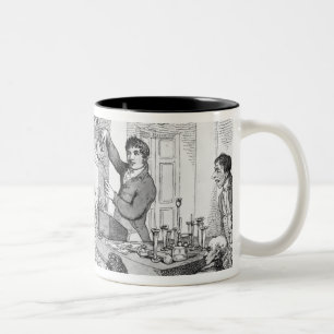 Taza Bicolor Conferencias químicas, c.1809