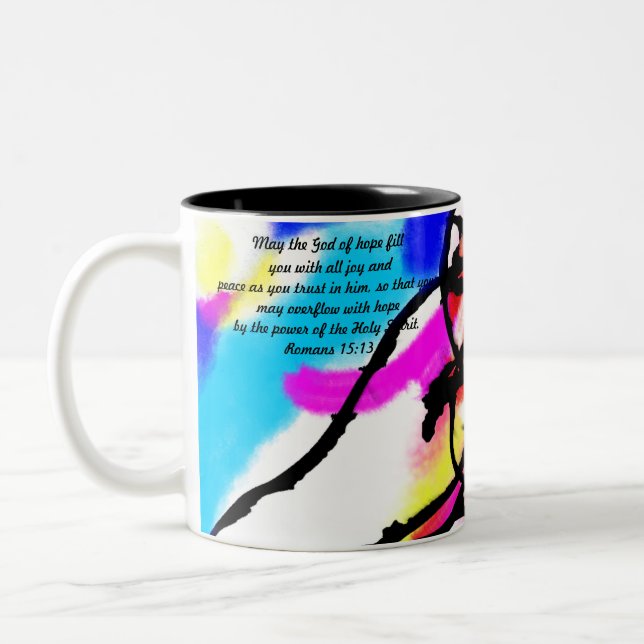 Taza Bicolor Confianza en Jesús (Izquierda)