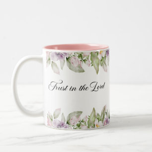 Taza Bicolor Confianza en la Mug de las Escrituras del Señor