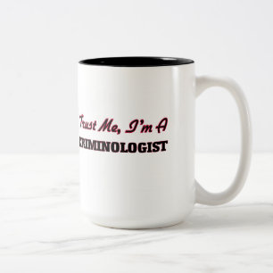 Taza Bicolor Confíe en que yo es criminalista