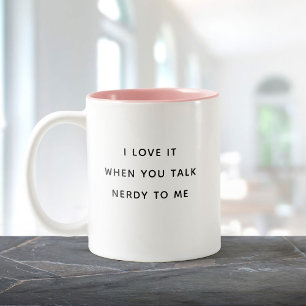 Taza Bicolor Conmovedora charla de humor nerviosa para mí El dí