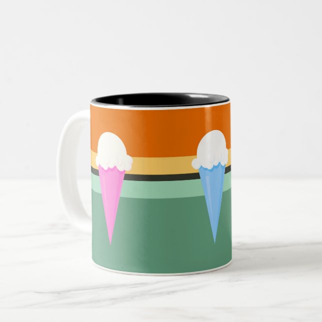 Taza Bicolor Cono de helado (Anverso izquierdo)