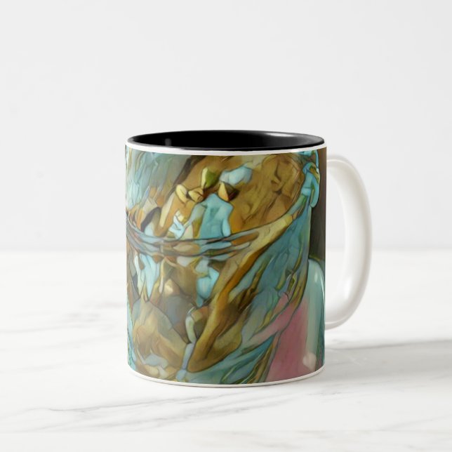 Taza Bicolor Cono de helado de verano (Anverso derecho)