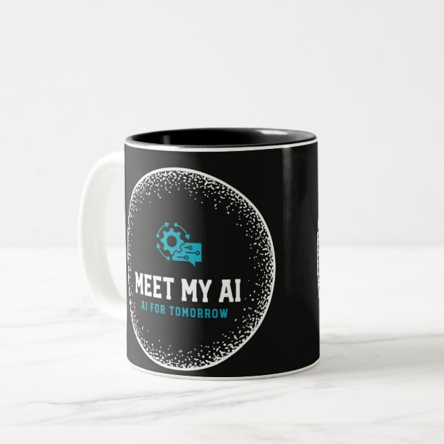 Taza Bicolor Conozca mi AI Mug (Anverso izquierdo)