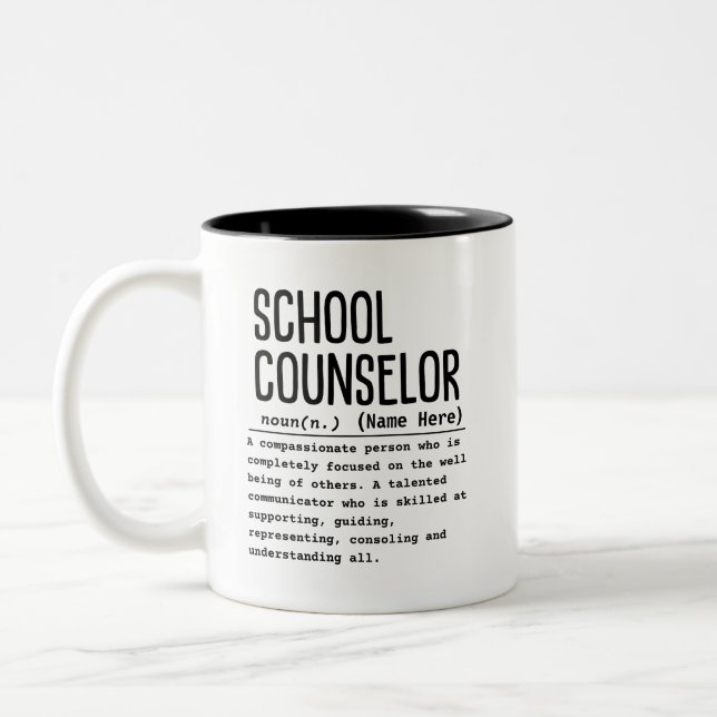 Taza Bicolor Consejero escolar (Izquierda)
