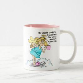 Taza Bicolor Consejo de la dieta #11: Desarrollar Tu Lado Espir