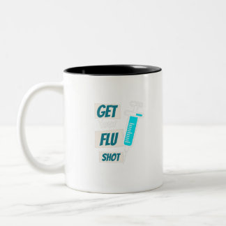 Taza Bicolor Consiga a su enfermera Enfermera Sangrante Gripe I