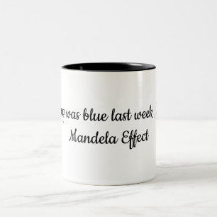 Taza Bicolor Conspiración del Efecto Mandela Viaje en el Tiempo