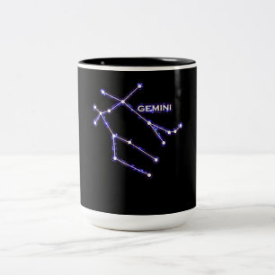 Taza Bicolor Constelación astronómica - Astrología Zodiac Ge