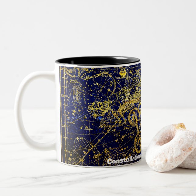 Taza Bicolor Constelación del dragón (Con donut)
