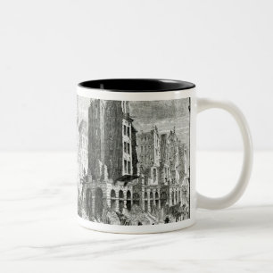 Taza Bicolor Construcción del bulevar de Sebastopol