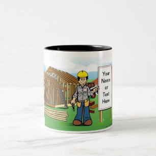 Taza Bicolor Construcción personalizada, Personalizado del cons