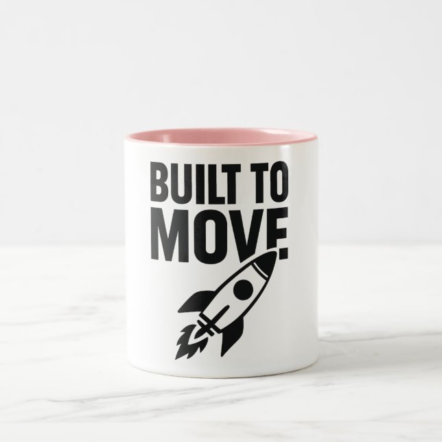 Taza Bicolor Construido para mover camiseta (Centro)