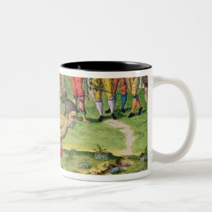 Taza Bicolor Consultando a un hechicero, de 'Narratio breve