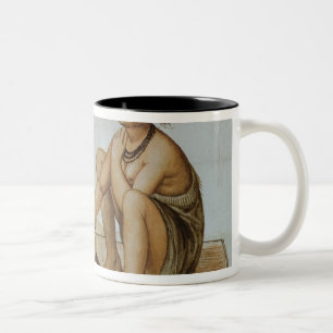Taza Bicolor Consumición india del hombre y de la mujer