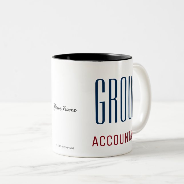 TAZA BICOLOR "CONTABLE DE GRUPO" (Anverso derecho)