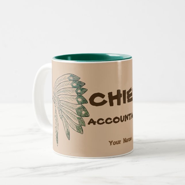 TAZA BICOLOR "CONTABLE PRINCIPAL" (Anverso izquierdo)