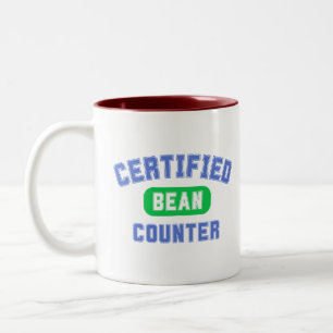 Taza Bicolor Contador de Granos Certificado para Contadores