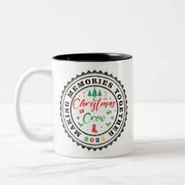Taza Bicolor Convierta Recuerdos en equipo de Navidades familia