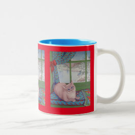 Taza Bicolor Cookie's Cosy Window mug
