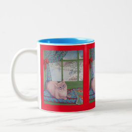 Taza Bicolor Cookie's Cosy Window mug