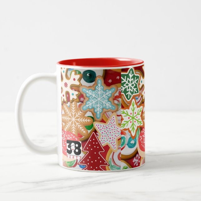 Taza Bicolor Cookies de navidades (Izquierda)