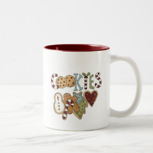 Taza Bicolor Cookies para camisetas y regalos de Santa