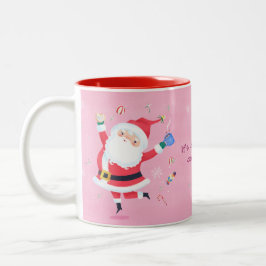 Taza Bicolor Cookies y Cacao Time Cute Santa