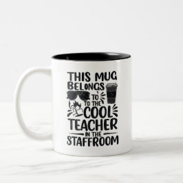 Taza Bicolor Cool Teacher Staffroom Mug