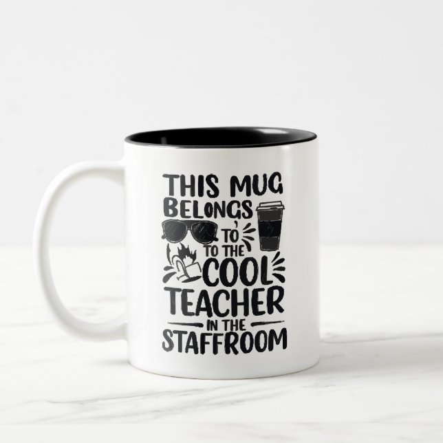 Taza Bicolor Cool Teacher Staffroom Mug (Izquierda)