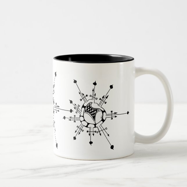 Taza Bicolor Copo de nieve (Derecha)