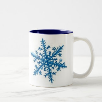 Taza Bicolor ¡Copos de nieve!