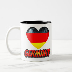 Taza Bicolor Corazón de Alemania
