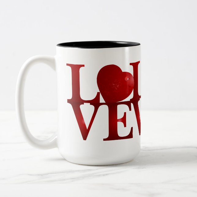 Taza Bicolor Corazón de amor (Izquierda)