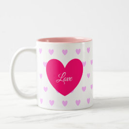 Taza Bicolor Corazón de amor