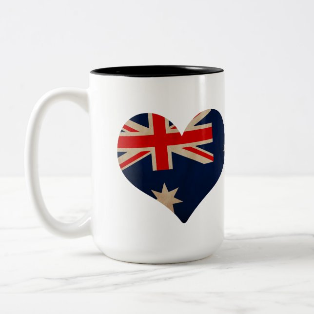 Taza Bicolor Corazón de Australia (Izquierda)