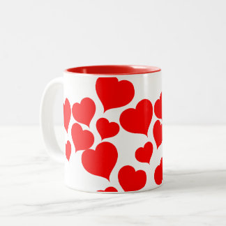 Taza Bicolor Corazón de dos dedos