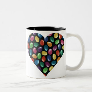Taza Bicolor Corazón de la haba de jalea