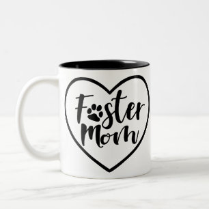 Taza Bicolor Corazón de mamá de Perro Fúster