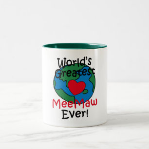 Taza Bicolor Corazón de MeeMaw más grande del mundo
