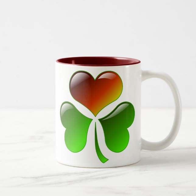 Taza Bicolor Corazón del trébol (Derecha)