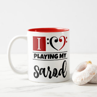 Taza Bicolor Corazón limpio y brillante, me encanta jugar mi sa