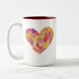 Taza Bicolor Corazón lleno