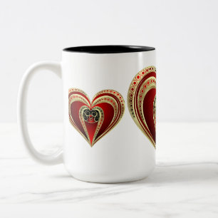Taza Bicolor Corazón Real