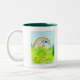 Taza Bicolor Corazón valiente, cabra anarquista