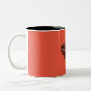Taza Bicolor Corazones de chocolate