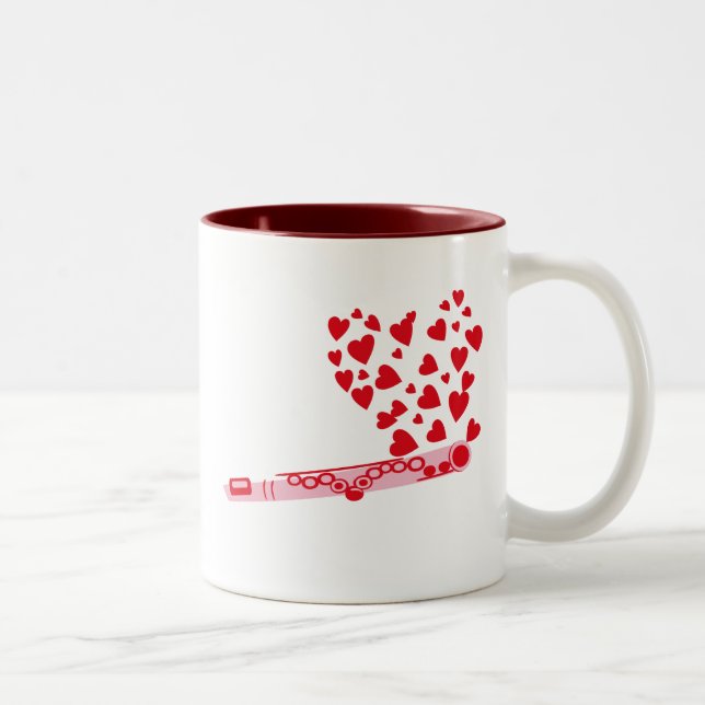 Taza Bicolor Corazones de flauta (Derecha)