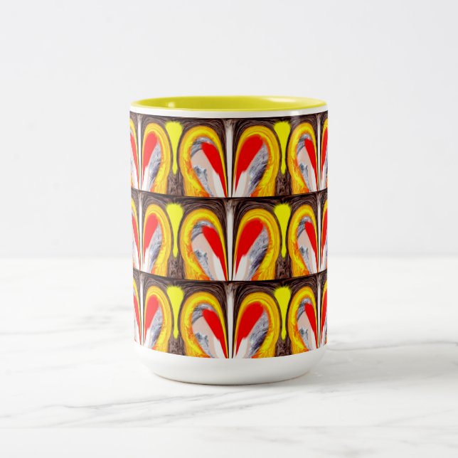 Taza Bicolor Corazones de suerte (Centro)