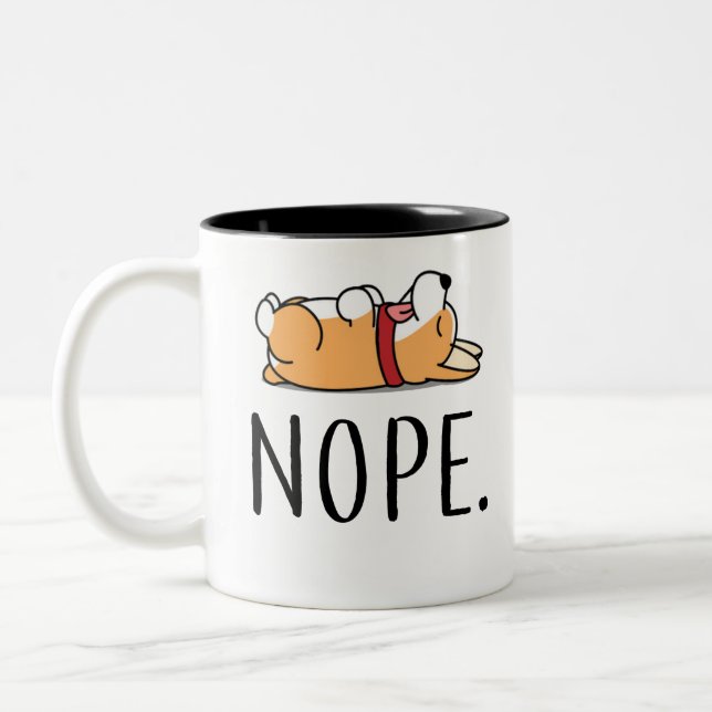 Taza Bicolor Corgi de Nope (Izquierda)